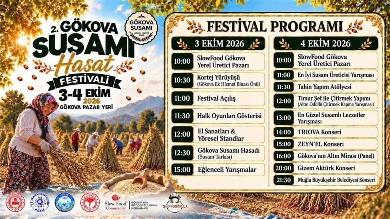 Gökova Susamı Hasat Festivali için geri sayım başladı haberi